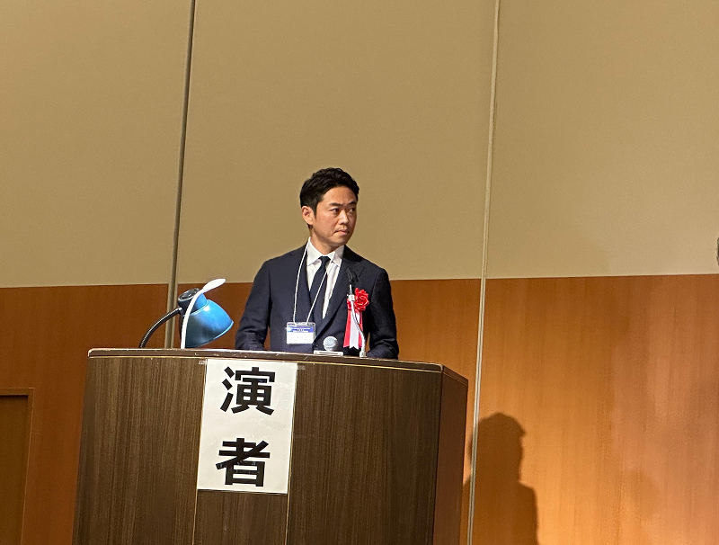 OJでの発表風景 登壇