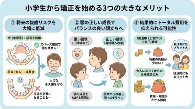 小学生から矯正を始める大きなメリット2
