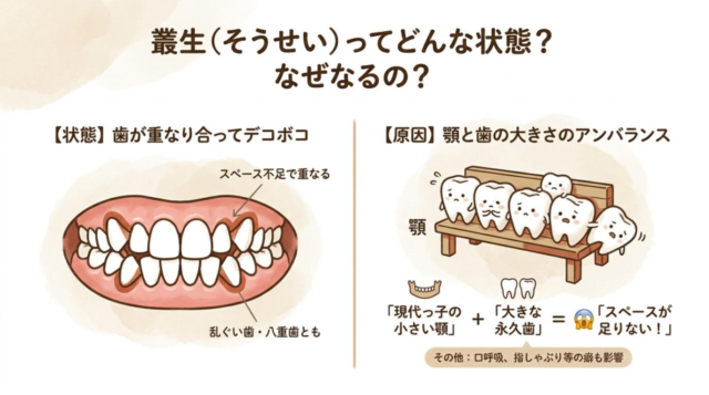 子どもの歯並びがガタガタ・でこぼこになる「叢生」とは？