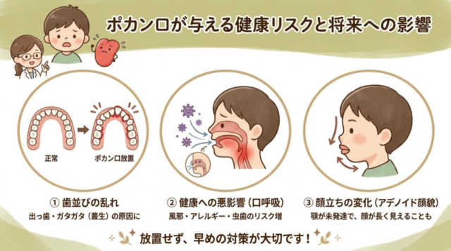 ポカン口が与える健康リスクと将来への影響