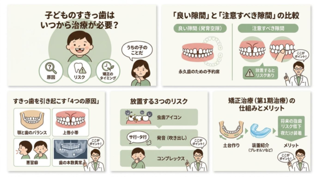 子どものすきっ歯（空隙歯列）とは？